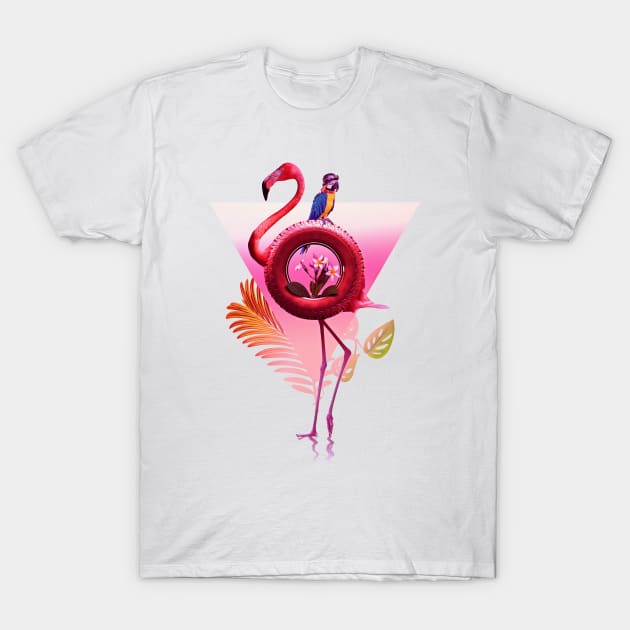 Flamingo T-Shirt by aligulec